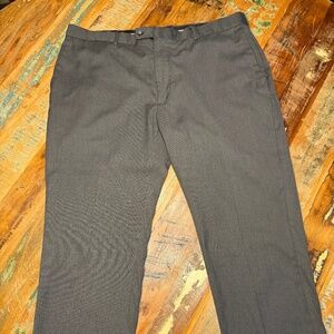 Perry Ellis Portfolio Dress Pants Men’s 42x30 Gray Herringbone Slacks
